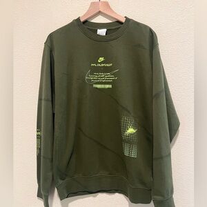 Nike Sportwear Club FT HF Crewneck Large